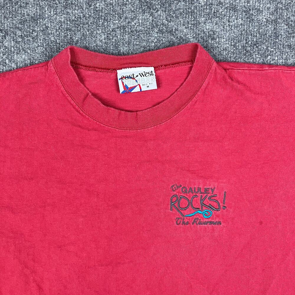 East West Threads T-Shirt Mens M Red Canaan Rocks‎ Graphic Tee Davis WV Vintage